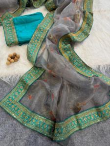 ผ้าโปร่งบางพิมพ์ลายดอกไม้ดิจิทัลและปักเลื่อมสำหรับผู้หญิงแฟชั่น - Product Image 6