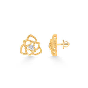 Boucles d'oreilles créoles en or jaune 18 carats avec zircon pour femme, bijoux de mariage tendance - Product Image 5