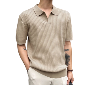 T-shirt à col en V 100% coton de qualité supérieure pour hommes, doux, respirant, décontracté, confortable et léger, à la mode 180 grammes - Product Image 1