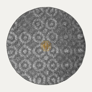 Best Seller Set of 1 Handmade Beaded <b>Round</b> <b>Placemats</b> Custom Indian Style Premium Table Decor Mats & Pads - Product Image 1