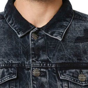 Veste en jean sur mesure pour hommes, disponible en différents styles, tailles et couleurs pour la vente en gros - Product Image 2