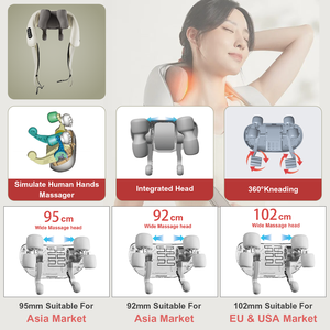 2024 sans fil 3D Mini Trapezius Rechargeable Mini Vibration électrique pétrissage cou pétrissage masseur produits avec chaleur - Product Image 2