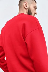 Pull-over à col rond unisexe 330 g/m² 100% coton polyester Sweatshirts vierges brodés avec logo personnalisé de grande taille pour l'hiver - Product Image 4