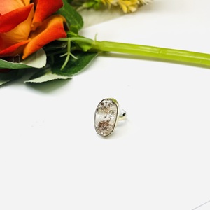 925 Sterling Silver Bohemian Statement Ring Handmade Natural Garden Quartz Gemstone Silver Ring - Product Image 6