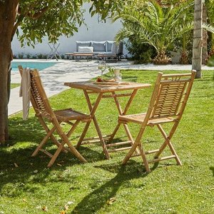 Outdoor Bamboo <b>Table</b> Chair Set Natural Handmade Bamboo Furniture for Cafe <b>Garden</b> Resort Wholesale OEM Kingcraftviet - Product Image 5