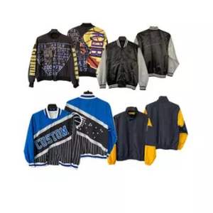 Custom Men's <b>Wool</b> Letterman Real Varsity Jacket Breathable Black and <b>White</b> Color Varsity Jackets for Men - Product Image 2