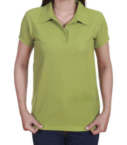 Camiseta de Algodón 100% Orgánico para Mujer, Azul Marino, Ecológica, Manga Corta, Estilo Casual a Cuadros, Logotipo Personalizado, Transpirable y de Secado Rápido - Product Image 3