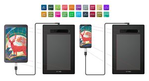 Tableta gráfica Star G960s Plus, 8192 niveles de presión, bolígrafo de 5080 LPI con borrador digital, frecuencia de actualización de 220 RPS, 4 teclas de presión - Product Image 6