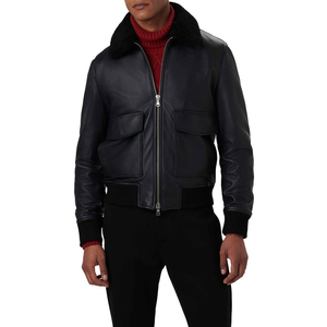 Chaqueta de Piloto B3 de Piel de Oveja para Hombre, Chaqueta de Aviador de Cuero Genuino, Estilo Casual, Vintage, de Moda - Product Image 1
