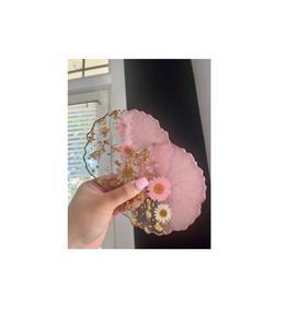 Glossy resin coaster made for luxurious home settings requiring extra elegance for <b>table</b> <b>protection</b> - Product Image 5