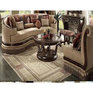 Conjunto de sofás de estilo barroco real italiano para el hogar, conjunto de sofás tapizados victorianos de madera sólida, conjunto de sofás de estilo barroco italiano - Product Image 1