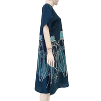 Vestido Largo Asimétrico de Rayón para Mujer, Estilo Formal/Sereno, Simple, Cómodo, Transpirable, para Uso Diario