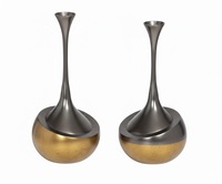 Vase de table moderne en métal fait main, écologique, léger et de haute qualité pour mariage et Pâques