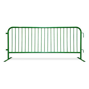 รั้วกั้นคนเดินแบบพกพาสำหรับงานหนัก ผลิตจากโลหะ ราคาโรงงาน รั้วเหล็กชั่วคราวสำหรับควบคุมฝูงชน พร้อมโครงตาข่ายและประตู - Product Image 3