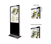 Écran publicitaire vertical multimédia IPS 32 pouces, affichage numérique Mini LED, Android 500 cd/m, Wifi CMS, écran commercial