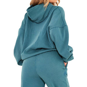 Sudaderas con Capucha de Diseño Personalizado con Lavado Ácido para Mujer, Estilo Casual, Hombros Caídos, Ropa Urbana Vintage, Colección de Invierno, Tallas Grandes - Product Image 2