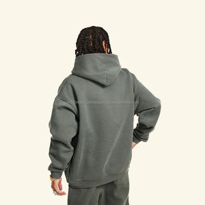 เสื้อฮู้ดดี้สไตล์ใหม่ ผ้าฝ้าย 42% โพลีเอสเตอร์ 53% สแปนเด็กซ์ 5% ชุดกีฬาผู้ชาย - Product Image 3