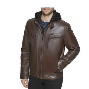 Veste de moto en cuir d'agneau sur mesure, hiver, grande taille, haute qualité, premium, avec des designs personnalisés - Product Image 1