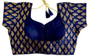 เสื้อผ้าไหมบานาราซี เสื้อเปิดด้านหน้า ไม่มีตะขอ เสื้อคอกลม - Product Image 5