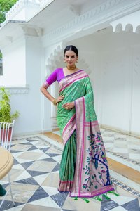 ส่วนผสมพิเศษของ Kanchipuram และ paithani Saree เสื้อผ้าอินเดียและปากีสถาน - Product Image 4