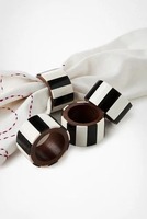 Anneau de serviette en résine moderne, écologique, couleur personnalisée, porte-serviettes en papier, anneaux en chaîne, en stock, décoration de table de fête