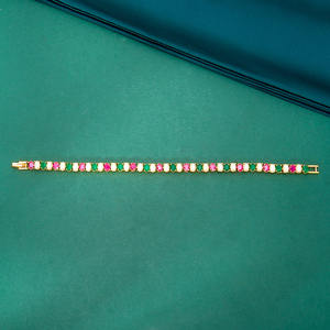 American Diamond Classic Gold-Plated <b>Bracelet</b> <b>for</b> Women and Girls Fashionable <b>Charm</b> Look - Product Image 4