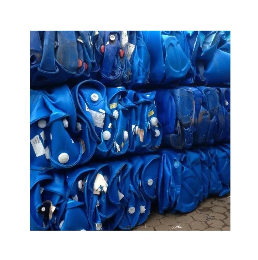 HDPE davul hurda/HDPE mavi davul balya hurda/ihracat için hazır HDPE plastik hurda