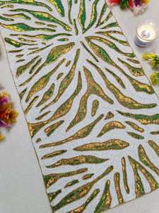 Mantel individual y almohadillas para mesa con cuentas, decoración elegante para el hogar y protector funcional para mesas de comedor - Product Image 4