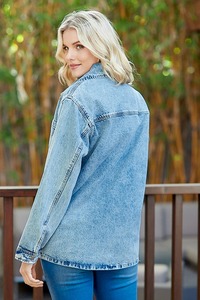 Haute qualité femme veste Denim vêtements d'hiver vêtements coton porter séchage rapide pas de capuche femme veste Denim à vendre - Product Image 5