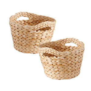 Panier de rangement pour linge en jacinthe d'eau de qualité supérieure du Vietnam, idéal pour la décoration intérieure et l'organisation - Product Image 1