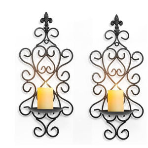 Stylish Wall Decorative <b>Candle</b> Holder Top Quality Metal Iron Material Wall Scones Decorative <b>Candle</b> Holder In Lowest Price - Product Image 2