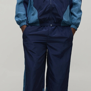 Conjunto Deportivo de Dos Piezas para Hombre, Chaqueta y Pantalones de Forro Polar para Invierno, Diseño Colorblock 2026, Logotipo Personalizado, Ropa Deportiva Informal - Product Image 3