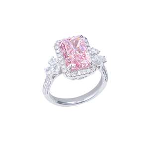 แหวนเพชรทรงรัศมีสีชมพู-เอดีลีน - Product Image 2
