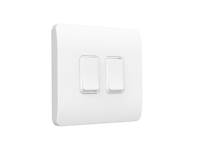 Grid Series NO BATTERY NO WIRE G1 UK STAND RF433 Interrupteur cinétique sans fil 2 touches Interrupteur cinétique étanche pour lumière/maison intelligente