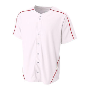 Maillot de baseball respirant personnalisé imprimé, bleu, pour homme, avec option de taille plus, chemises unies à sublimation bon marché - Product Image 3