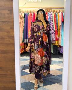 FULPARI, recién llegado, Kurtis de rayón indio con estampado Digital, Salwar de talla grande listo para mujeres, mujeres paquistaníes, Wea - Product Image 6