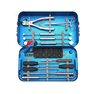 Juego de instrumentos de jaula de malla para cirugía espinal Juego de instrumentos ortopédicos de columna vertebral Herramientas quirúrgicas manuales de acero inoxidable - Product Image 6