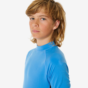 Camisetas de Manga Larga de Secado Rápido para Gimnasio y Fitness para Niños, Protección Solar UPF50+, Antibacterianas, Color Azul, Cuello Redondo, BJJ, Ecológicas - Product Image 6