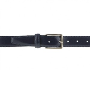 Cintura da uomo artigianale italiana di lusso di alta qualità in elegante pelle di mucca blu classica 3 cm per lunghezza di esportazione 105-130 cm OEM - Product Image 3