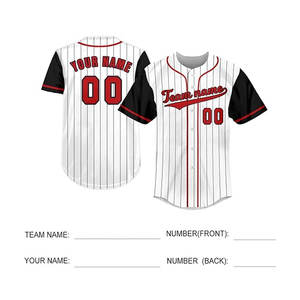 Meilleure vente nouvelle usine acheter maillot de Baseball Offre Spéciale tenue à la mode budget amical vêtements de Baseball et de Softball pour hommes - Product Image 4