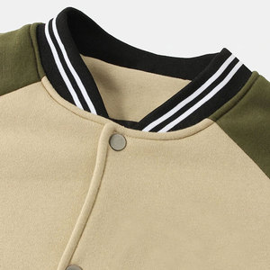 Premium Quality Custom Logo Letterman Winter <b>Jacket</b> with Stand Collar Fashion Clothing with <b>Long</b> Sleeves Front Logo Placement - Product Image 3