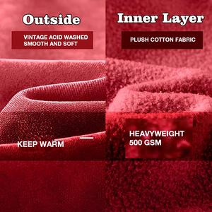 Sudadera con Capucha de Invierno para Hombre, Corte Regular, Alta Calidad, 100% Algodón, Felpa, Impermeable, Logotipo Personalizado, Estilo Urbano, Impresión Digital, Venta al Por Mayor - Product Image 6