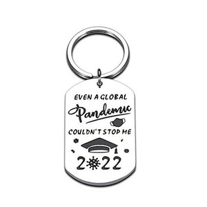 Porte-clés de remise de diplôme en métal plaqué argent personnalisé en émail doux, vente en gros - Product Image 4