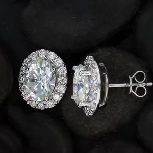 Pendientes de gota de moissanita para mujer, pendientes de gota de moissanita de 3 quilates brillantes de Plata de Ley 925 y otras joyas de diamantes - Product Image 3