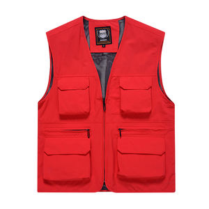 100% polyester maille respirante jaune gilet de sécurité salut vis veste réfléchissante gilet de travail de construction avec poches - Product Image 6