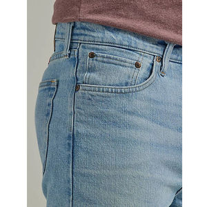 Pantalones Cortos Vaqueros de Mezclilla para Hombre, Estilo Urbano, Color Azul Claro, con Botones, Holgados, Talla Grande - Product Image 5