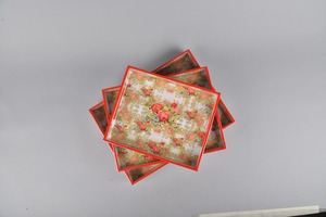 Bandeja de incrustaciones de hueso de forma Rectangular para manualidades, bandeja decorativa para el hogar para mesa de centro, patrón único, prueba de artesanía de hueso - Product Image 4