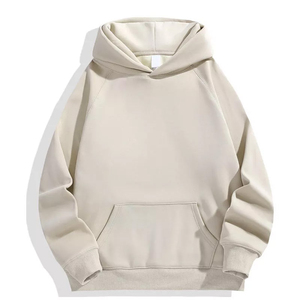 Venta al por mayor de excelente calidad sudaderas con capucha 100% algodón pullover sudadera de gran tamaño de lana de gran tamaño de manga larga - Product Image 5