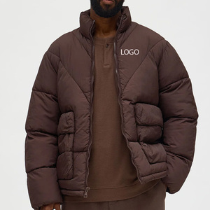 Blouson matelassé avec impression de logo personnalisée de haute qualité, prix bas, collection d'hiver, vêtements décontractés quotidiens, designs tendance 2026 - Product Image 1