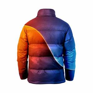 Vestes matelassées pour hommes de haute qualité avec fermeture éclair, imprimées par sublimation sur toute la surface, col montant, veste à bulles surdimensionnée pour l'hiver - Product Image 2